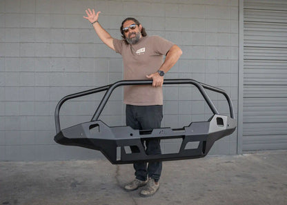 Backwoods Adventure Hi-Lite Overland Toyota Tacoma Front Bumper 4th Gen (2024-2026) [Bull Bar] - BWTT4F-9865