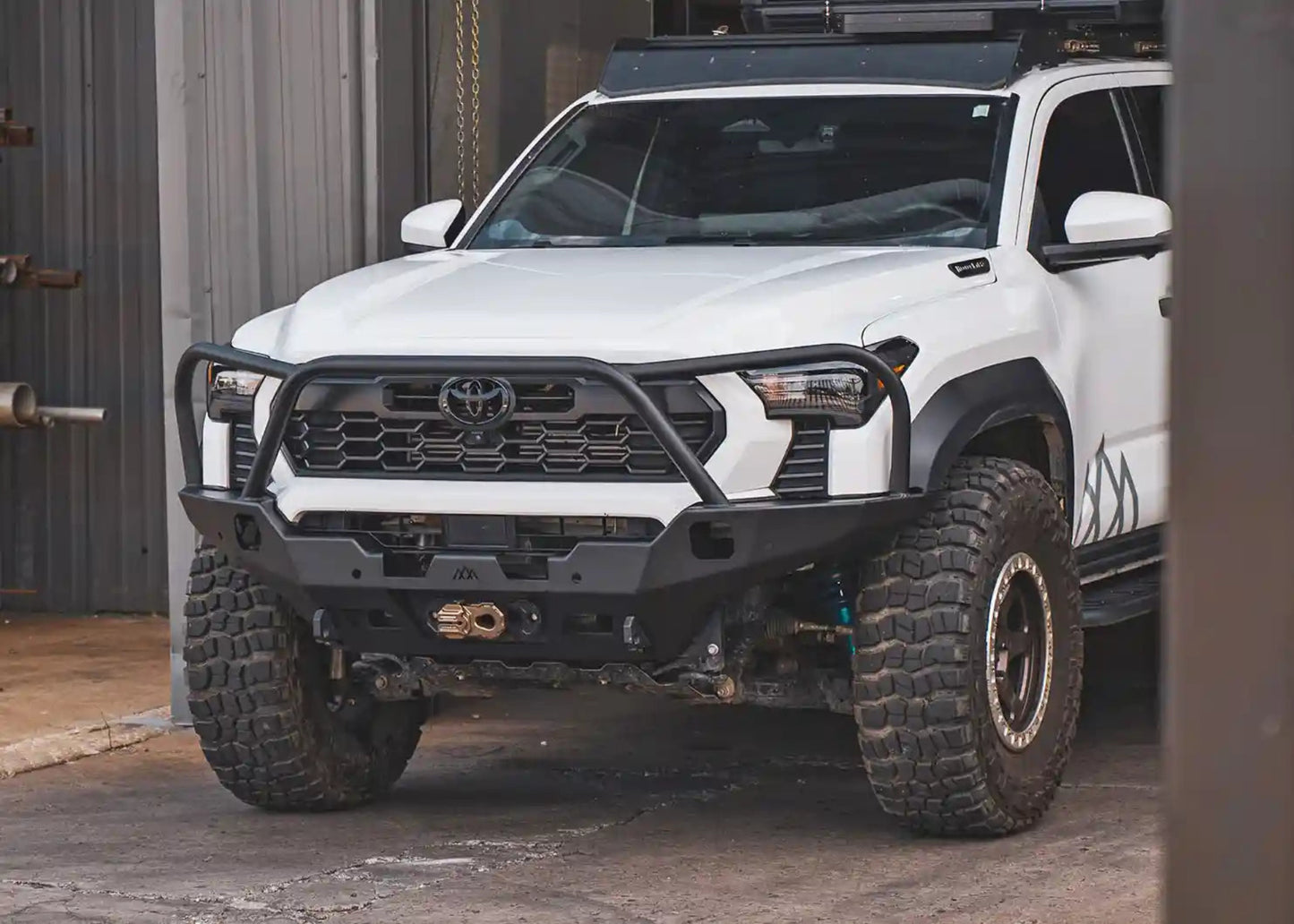 Backwoods Adventure Hi-Lite Overland Toyota Tacoma Front Bumper 4th Gen (2024-2026) [Bull Bar] - BWTT4F-9865