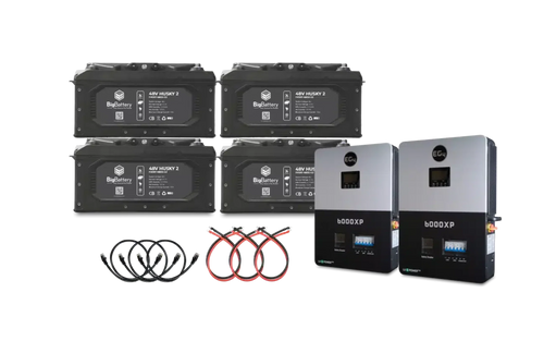 Big Battery 48V 4X HUSKY 2 KIT – EG4 6K OFF-GRID INVERTER - K0707