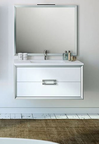 40" Single Sink Bathroom Vanity 2 Drawer Ceramic Sink with 4 Color Options