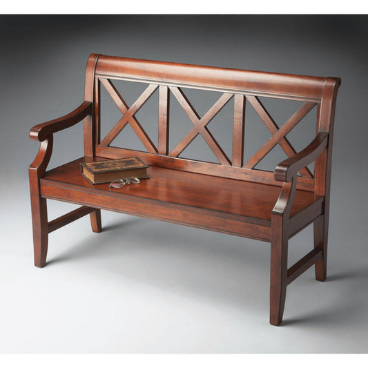 Butler Specialty Company Gerrit Wooden 44""W Bench, Dark Brown - 5048024