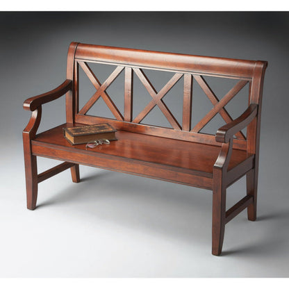 Butler Specialty Company Gerrit Wooden 44""W Bench, Dark Brown - 5048024
