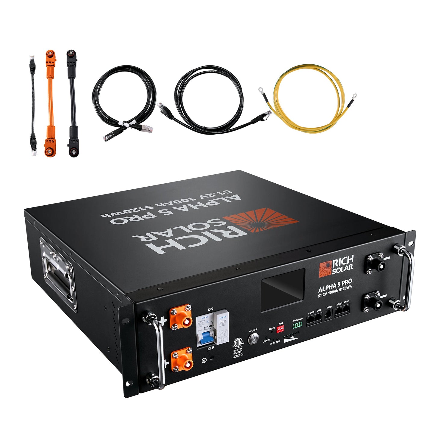 Rich Solar 12K PV Hybrid Inverter Solar Kit | 61.44kWH Server Lithium Battery [KIT-SR0002] - SRx12-H12Kx1-NO