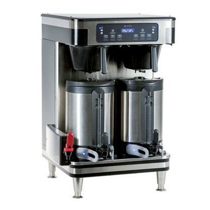 Bunn ICB Infusion Series Twin Soft Heat Coffee Brewer, 120/240V BLK/SST - BU512000101