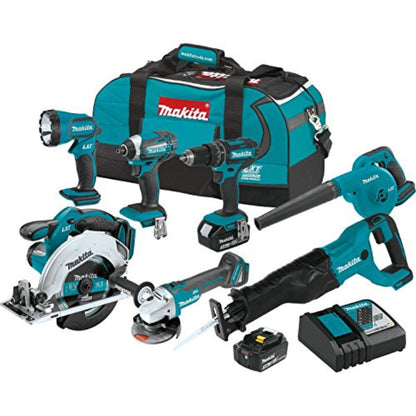 Makita (XT706) 18V LXT Lithium‑Ion Cordless 7‑Pc. Combo Kit - XT706