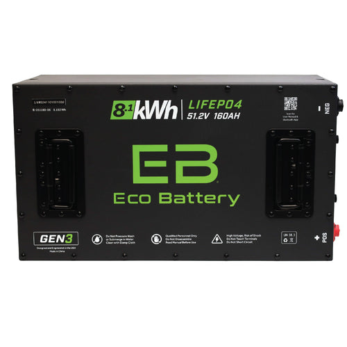 Eco Battery 51V 160AH LiFePO4 Gen3 Battery - A-051160-06
