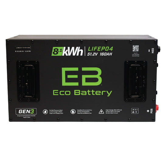 Eco Battery 51V 160AH LiFePO4 Gen3 Battery - A-051160-06