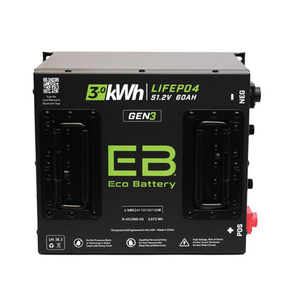 Eco Battery 51V 60AH Battery Bundle / Club Car DS - B-3116