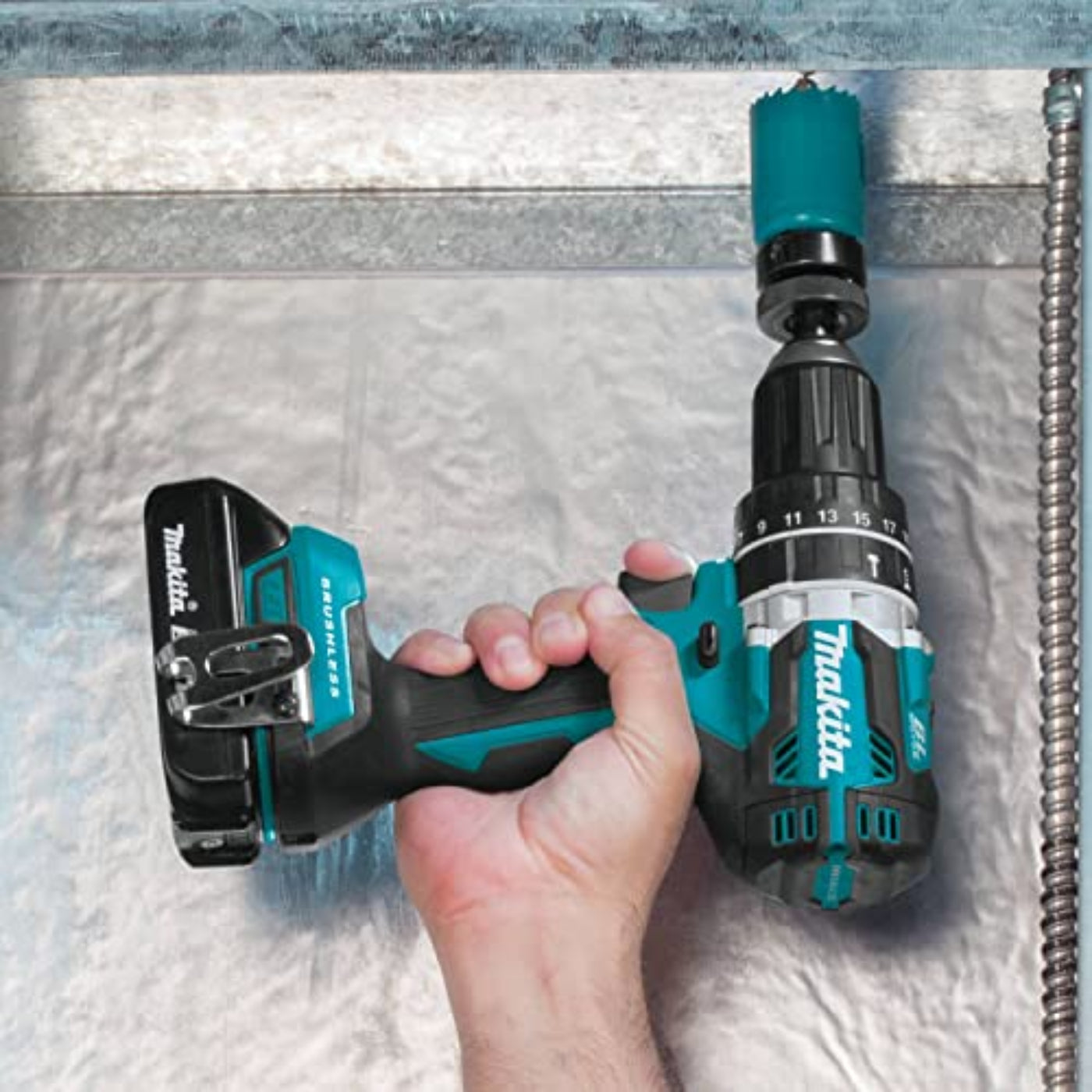 Makita 18V LXT Lithium‑Ion Compact Brushless Cordless 1/2" Hammer Driver‑Drill - XPH12T