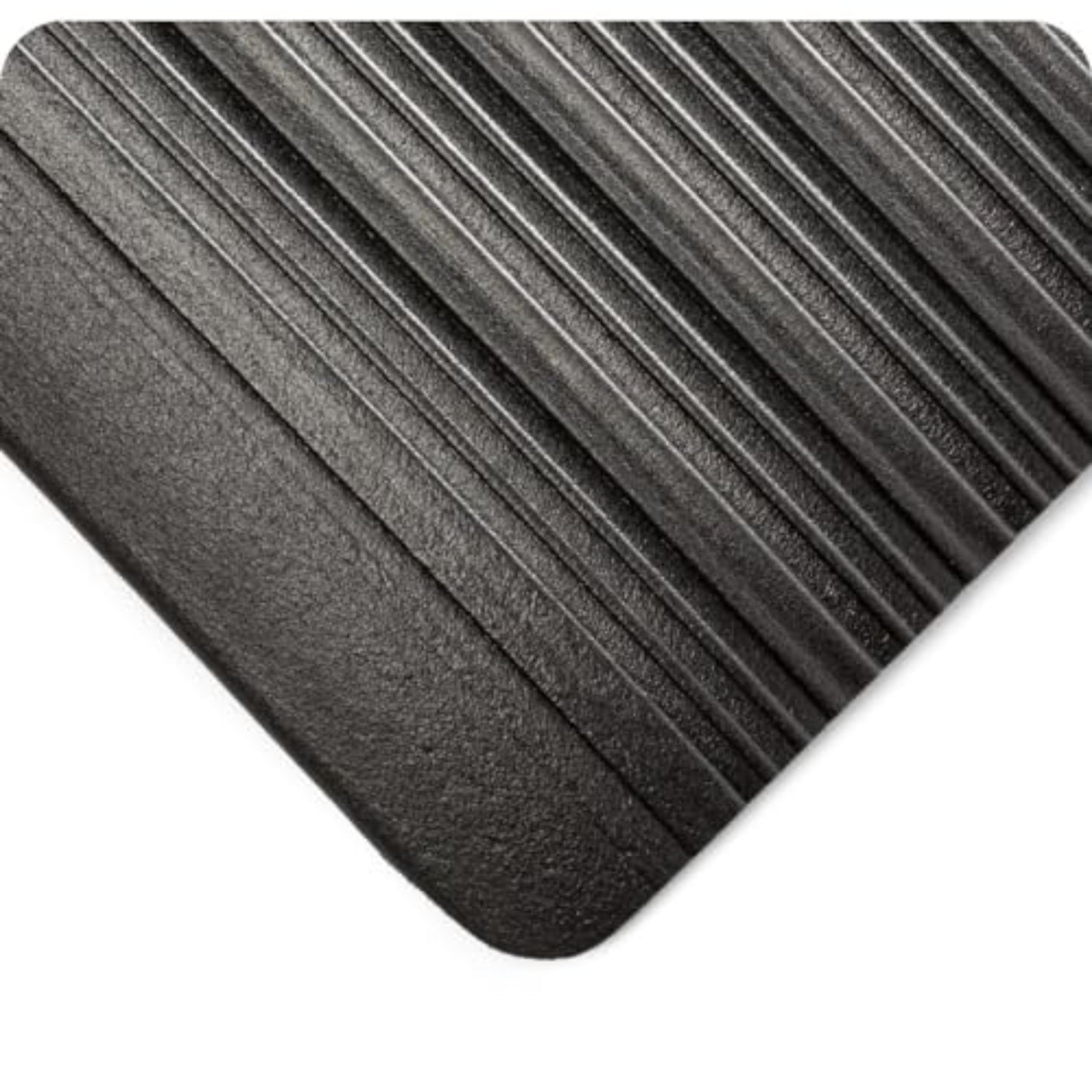 Wearwell Deluxe Tuf Sponge Mat, 30' Length x 4' Width x 5/8" Thick, Black - 442.58x4x30BK