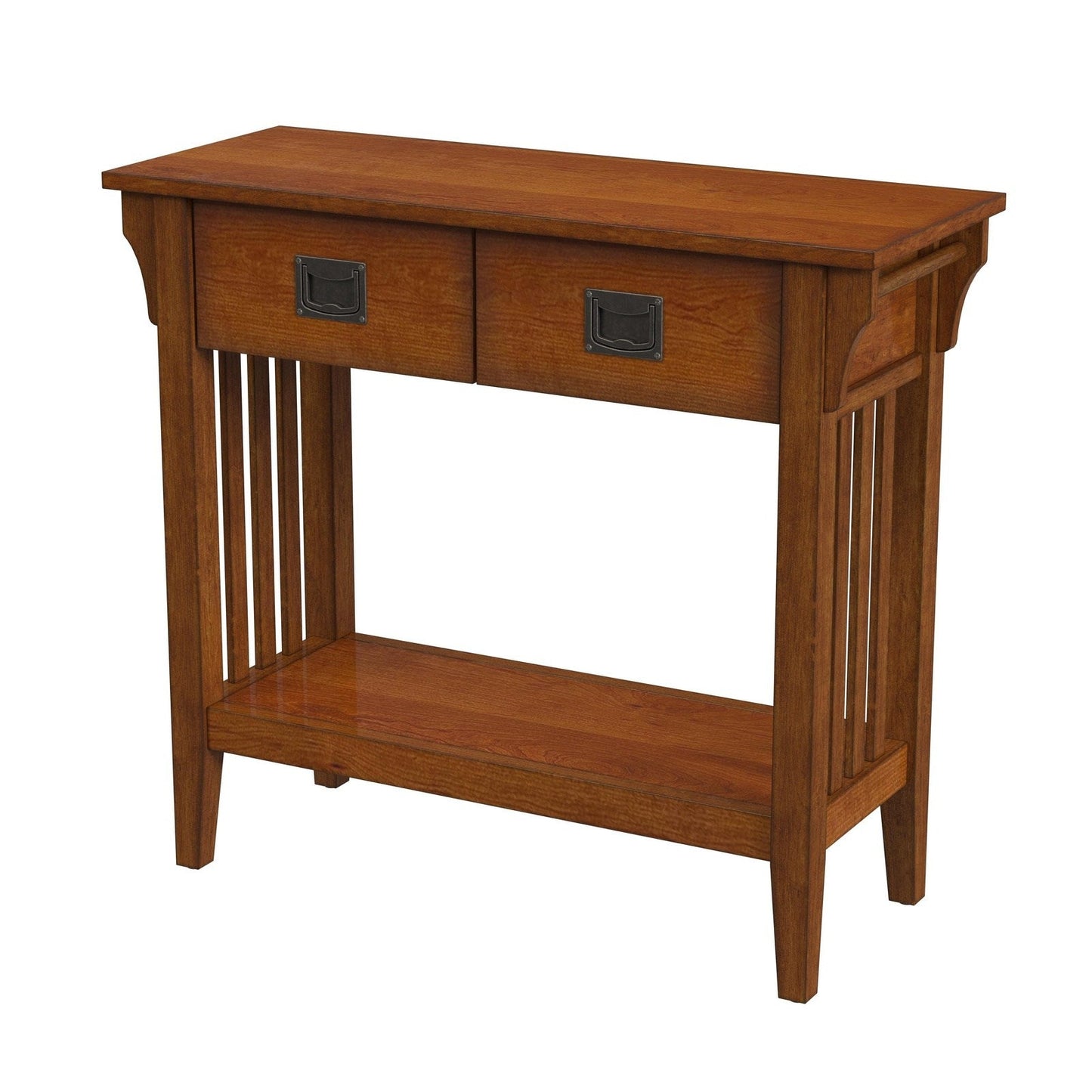 Butler Specialty Company Larina Burl 2- Drawer Console Table, Medium Brown  - 5217101