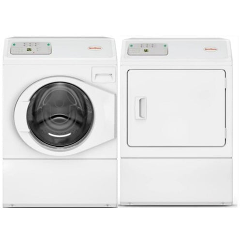 Speed Queen LFNE5BSP119TW01 27 Inch Commercial Front Load Washer & Speed Queen LDEE5BGS173TW01 27 Inch Electric Dryer - Speed Queen-LFNE5BSP119TW01-LDEE5BGS173TW01