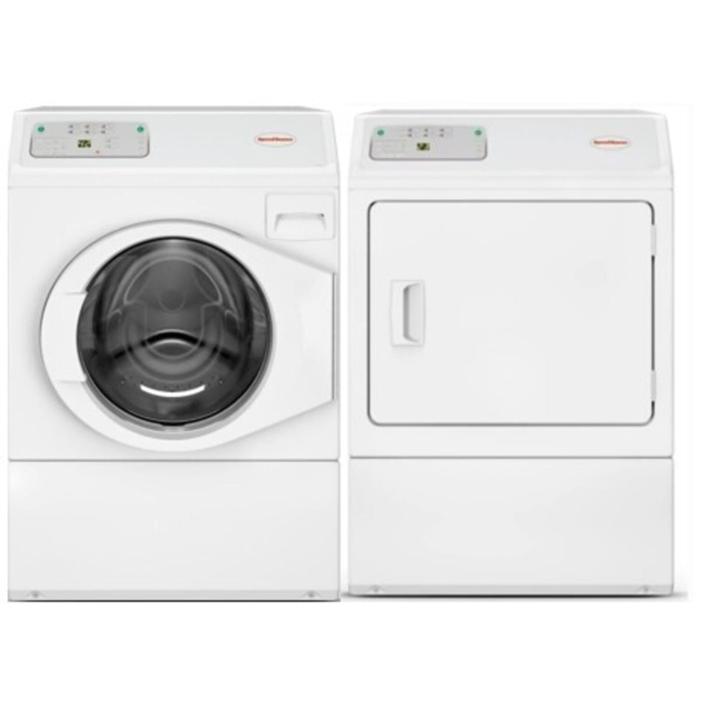 Speed Queen LFNE5BSP119TW01 27 Inch Commercial Front Load Washer & Speed Queen LDEE5BGS173TW01 27 Inch Electric Dryer - Speed Queen-LFNE5BSP119TW01-LDEE5BGS173TW01