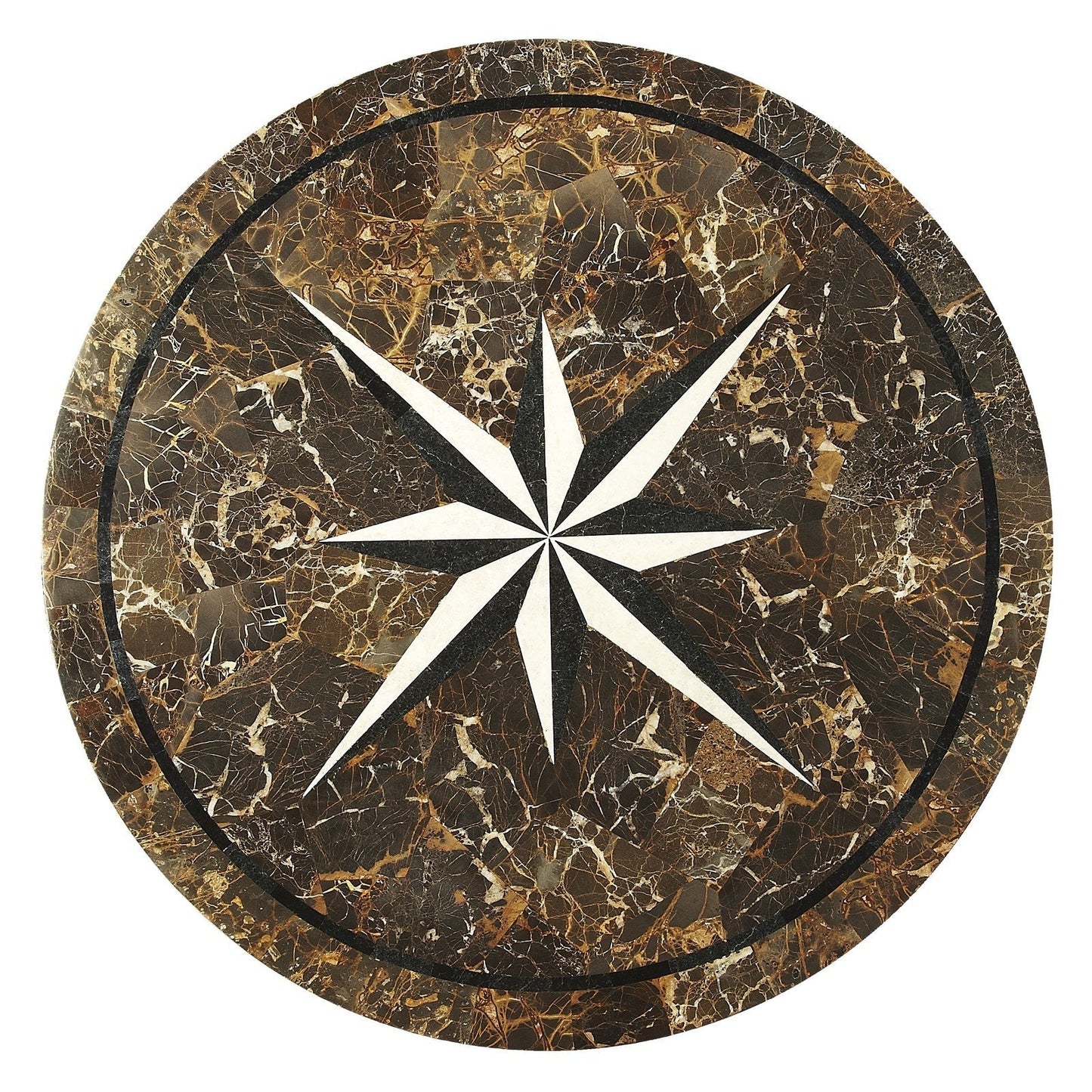 Butler Specialty Company Regina Fossil Stone & Metal 36""Foyer Table, Multi-Color -  5277025