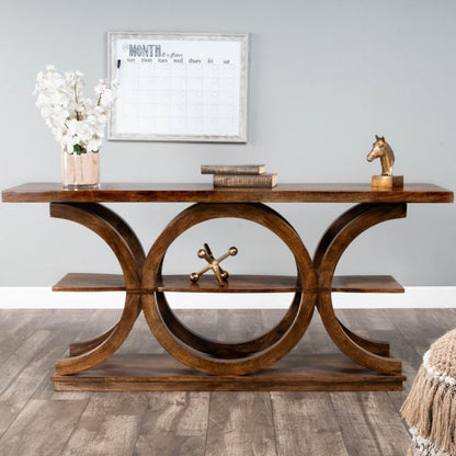 Butler Specialty Company Stowe Rustic Console Table, Medium Brown  - 5327354