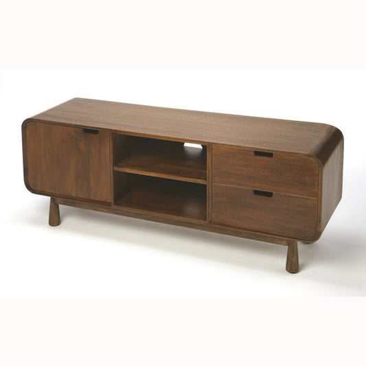Butler Specialty Company Drayton Modern Wood 49.5"" TV Stand, Medium Brown  - 5328140