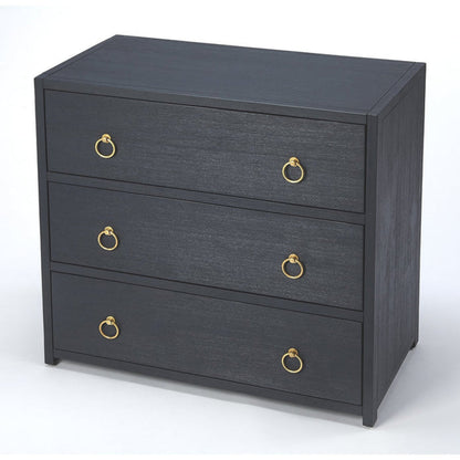 Butler Specialty Company Lark 3 Drawer Dresser, Navy Blue  - 5392291