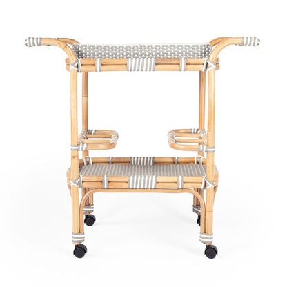 Butler Specialty Selena Rattan Bar Cart