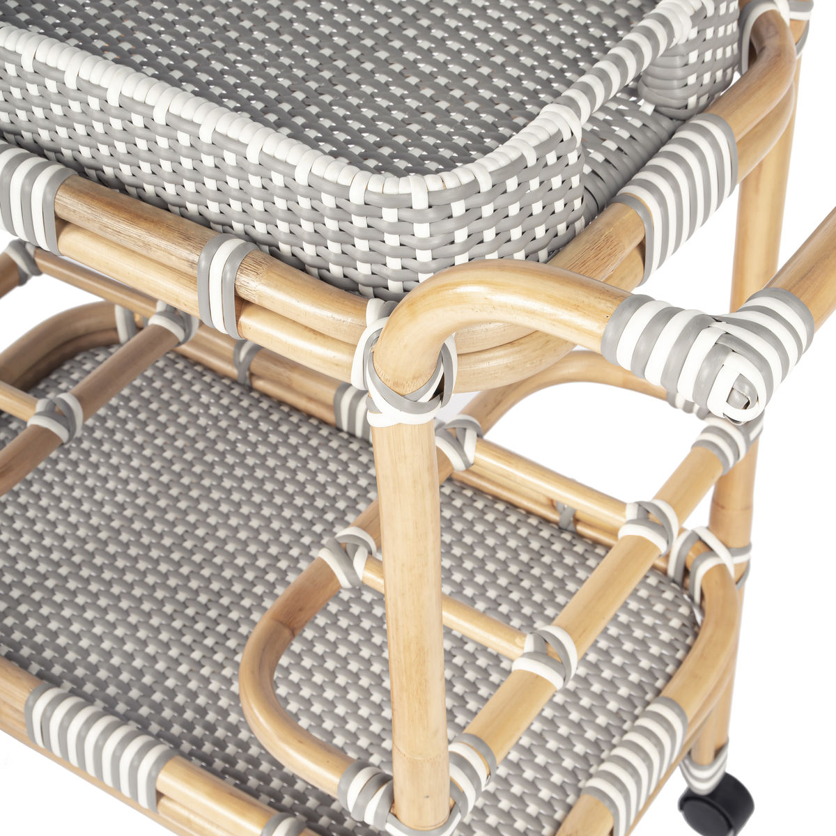 Butler Specialty Selena Rattan Bar Cart