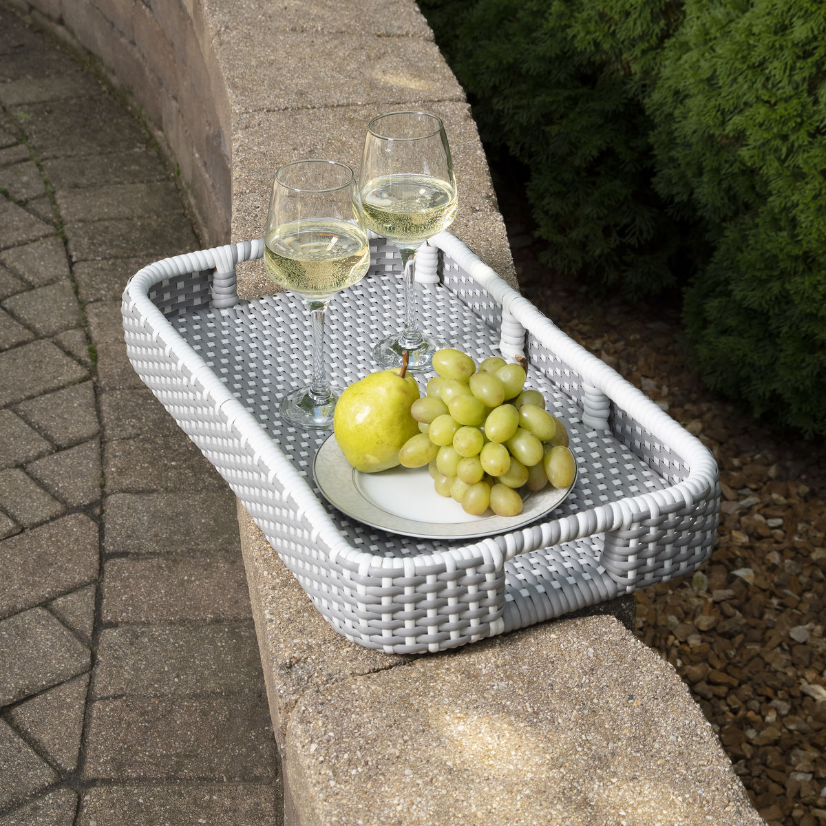 Butler Specialty Selena Rattan Bar Cart