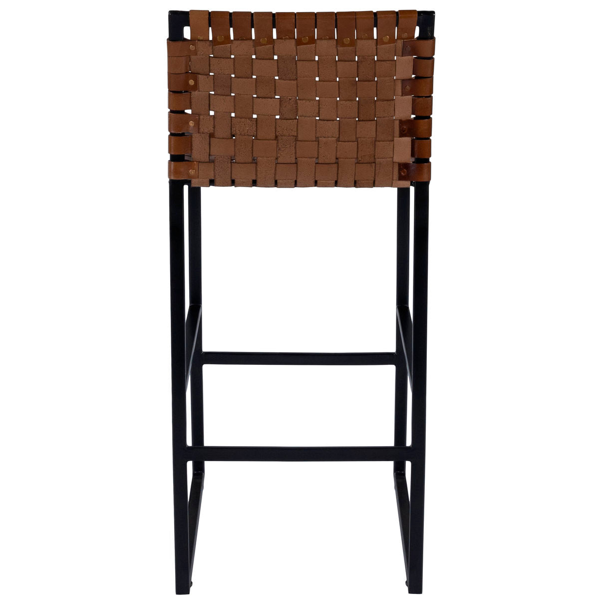 Butler Specialty 5445344 Urban Brown Woven Leather Bar Stool