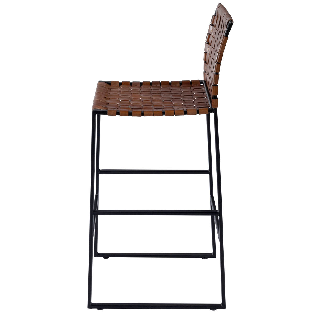 Butler Specialty 5445344 Urban Brown Woven Leather Bar Stool