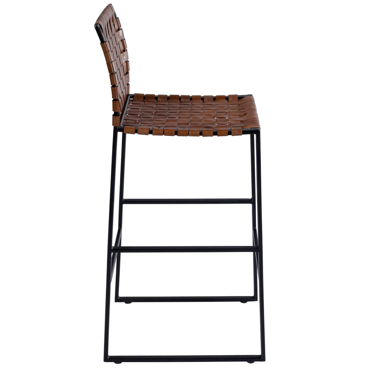 Butler Specialty 5445344 Urban Brown Woven Leather Bar Stool