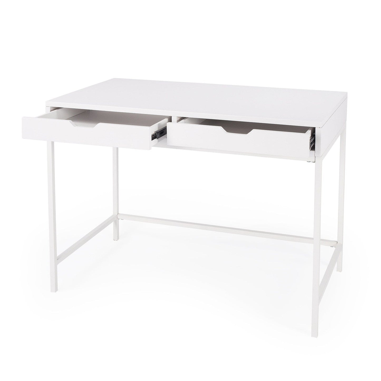Butler Specialty Company Belka Desk with Drawers, White  - 5466304