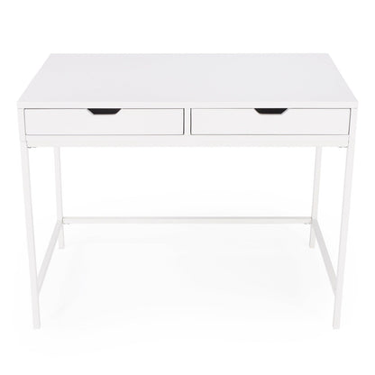 Butler Specialty Company Belka Desk with Drawers, White  - 5466304