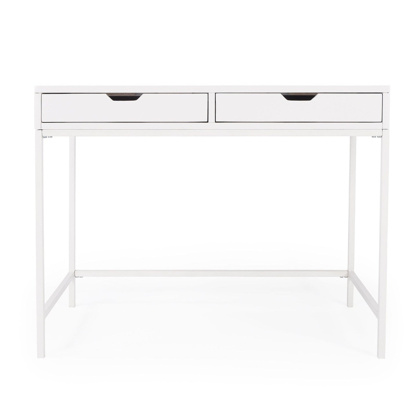 Butler Specialty Company Belka Desk with Drawers, White  - 5466304