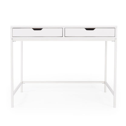 Butler Specialty Company Belka Desk with Drawers, White  - 5466304