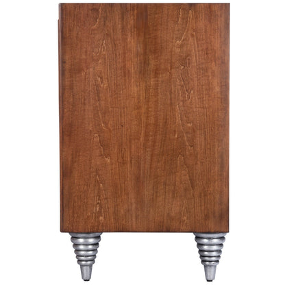 Butler Specialty Company Shelly Leather & Capiz Shell Inlay 55"" Sideboard, Medium Brown -  5486350