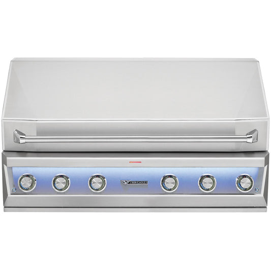 Twin Eagles 54" EAGLE ONE Super Premium Gas Grill with Black Glass Infrared Rotis Burner and Sear Zone - TE1BQ54RS-L