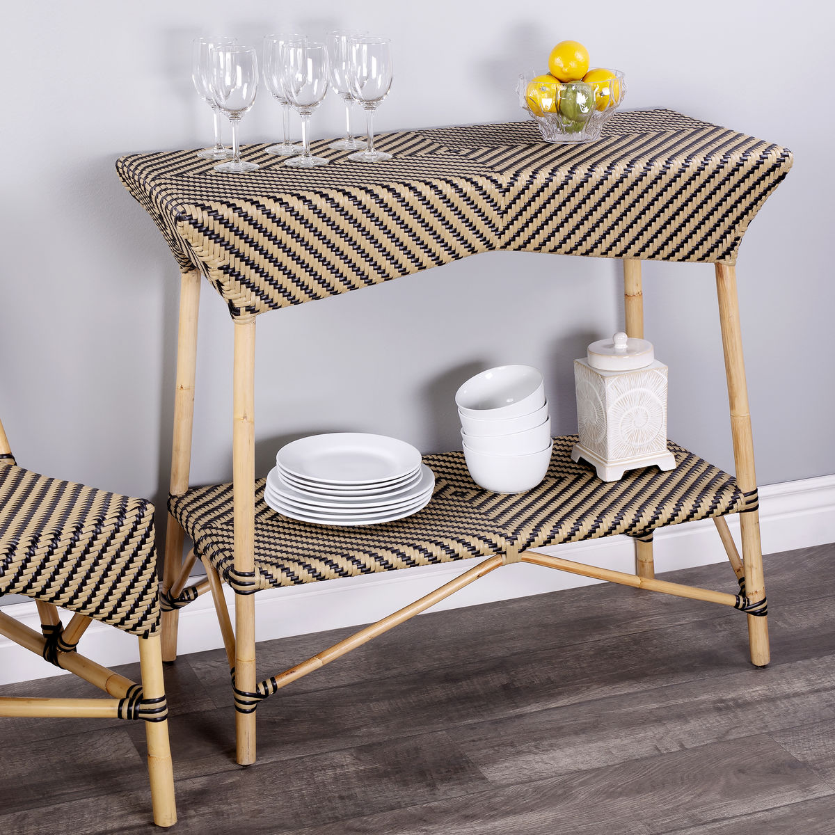 Butler Specialty Beige Diamond 5507984 Serving Table