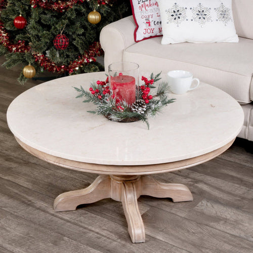 Butler Specialty Company Danielle Marble Coffee Table, Tan/Beige -  5516415