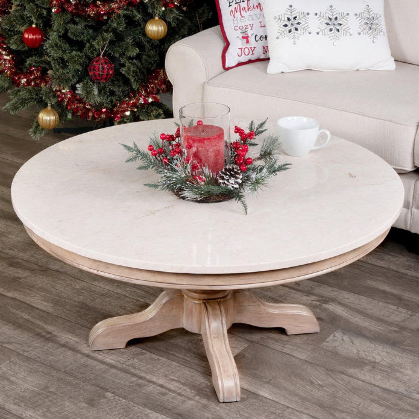 Butler Specialty Company Danielle Marble Coffee Table, Tan/Beige -  5516415
