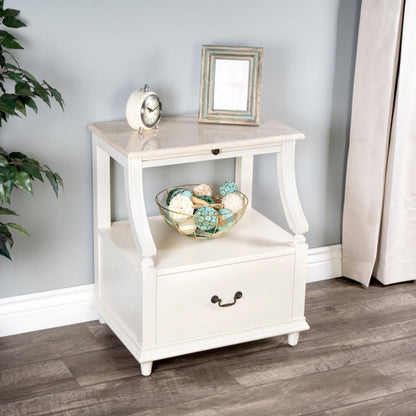 Butler Specialty Company Mabel Marble Nightstand, White -  5519288