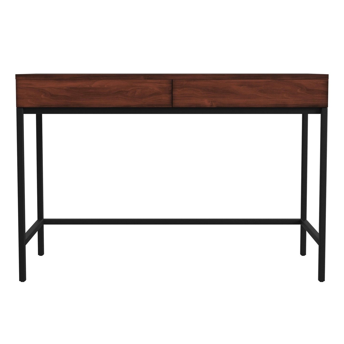 Butler Specialty Company Carl 45"" Wood and Metal Writing Desk, Medium Brown  - 5521054