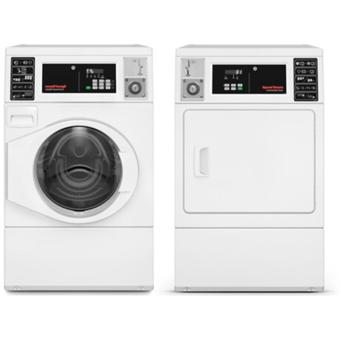 Speed Queen FV6030WN 27 Inch Commercial Front Load Washer & Speed Queen DV6010WE 27 Inch Commercial Electric Dryer - Speed Queen-FV6030WN-DV6010WE