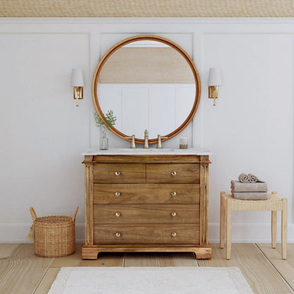Butler Specialty Company Rochelle 42"" Single Natural Bathroom Vanity Set, Light Brown  - 5571415