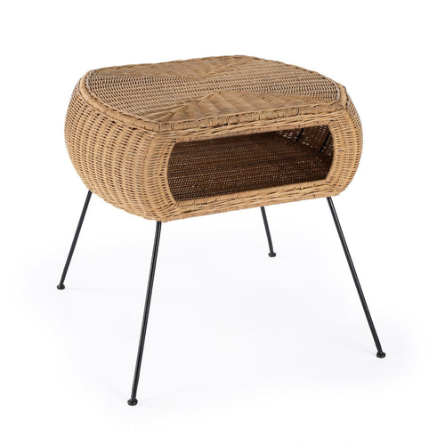 Butler Specialty Company Coralitta Rattan End Table, Light Brown  - 5578404