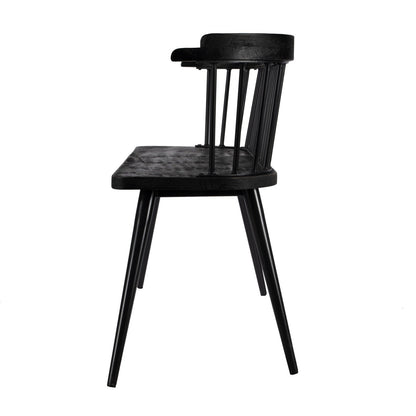 Butler Specialty Company Tempe Mango Wood Spindle Back  51.25""W Bench, Black  - 5615295