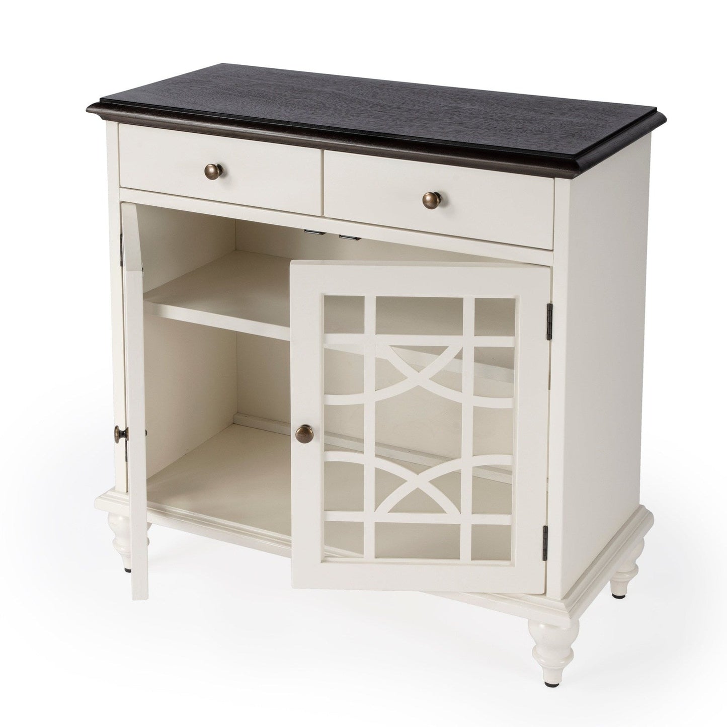 Butler Specialty Company Rene 2 Door 2 Drawer Cabinet, White  - 5632304