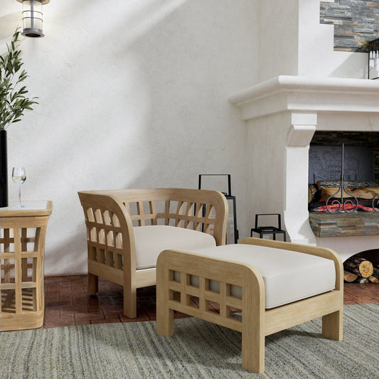 Butler Specialty Company Monhegan Teak Outdoor Lounge Chair, Light Brown  - 5652436