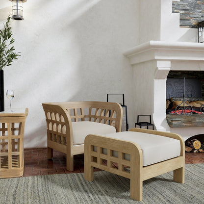 Butler Specialty Company Monhegan Teak Outdoor Lounge Chair, Light Brown  - 5652436