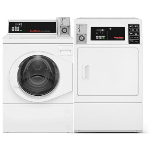 Speed Queen FV6020WN 27 Inch Commercial Front Load Washer & Speed Queen DV6010WE 27 Inch Commercial Electric Dryer - Speed Queen-FV6020WN-DV6010WE