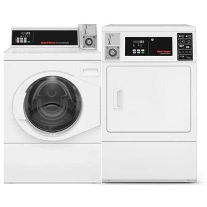 Speed Queen FV6020WN 27 Inch Commercial Front Load Washer & Speed Queen DV6010WE 27 Inch Commercial Electric Dryer - Speed Queen-FV6020WN-DV6010WE
