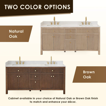 Cerrito 72" double vanity with top