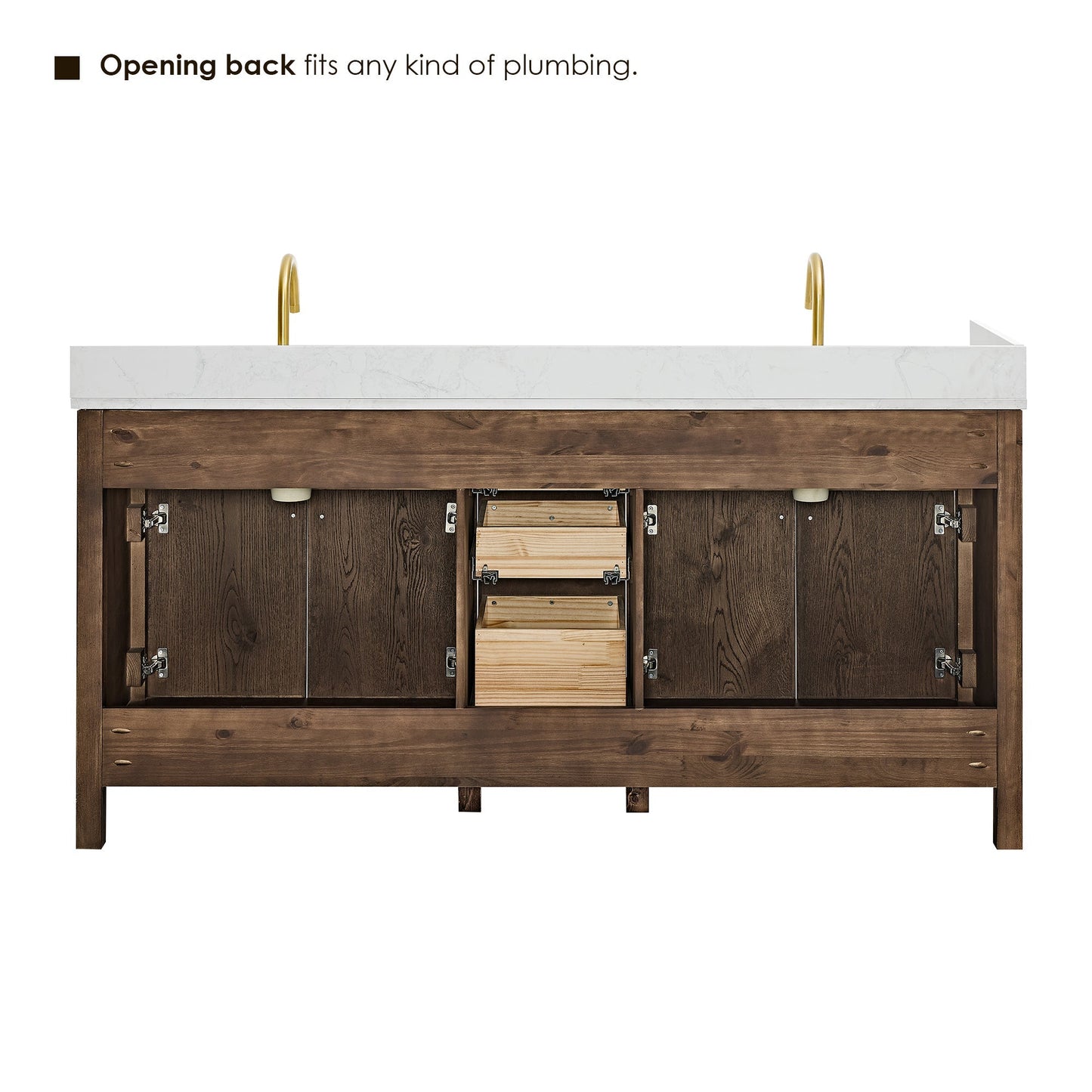 Cerrito 72" double vanity with top