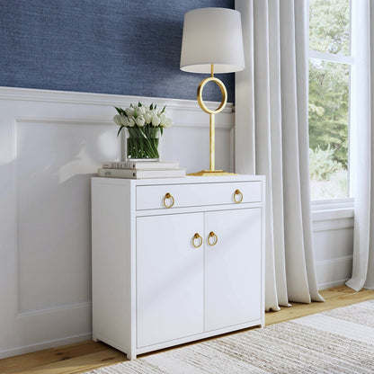 Butler Specialty Company Lark 2 Door Cabinet with Storage, White  - 5673304